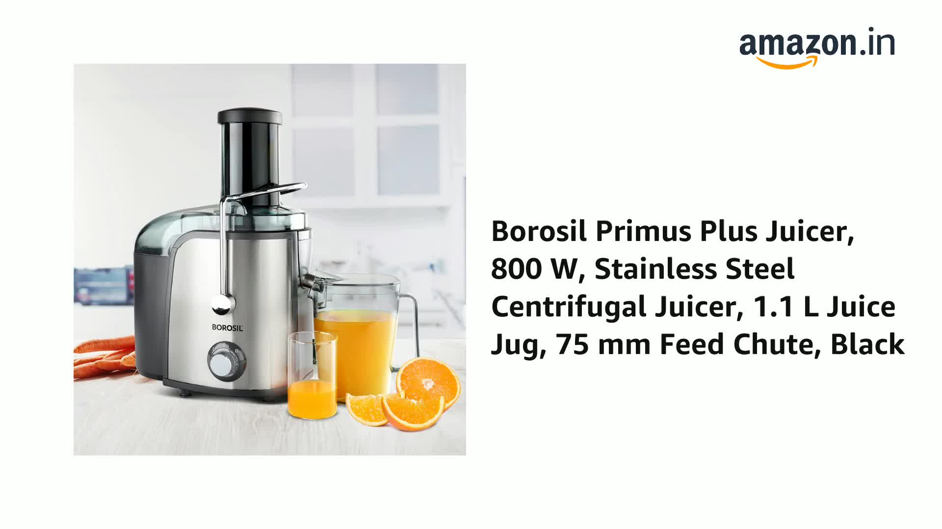 Borosil Primus Plus Juicer Mixer Grinder